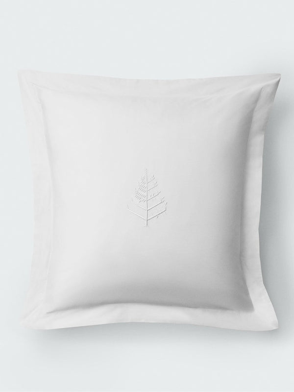 Four Seasons Euro Sham Set, white, Supima cotton, embroidered logo, 2-piece
